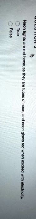 Falbe Neon lights are red because they 3 tubes of neo… - SolvedLib
