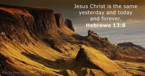 Hebrews 13:8 - Bible verse - DailyVerses.net