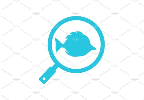 magnifying glass with fish logo by devastd on Dribbble