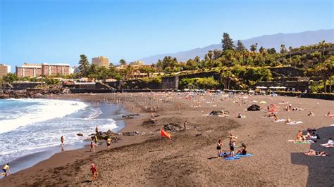 Playa Jardin - Puerto De La Cruz One of the Most Beautiful Beaches in Tenerife. the Beach ...