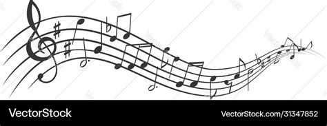 Music notes banner Royalty Free Vector Image - VectorStock