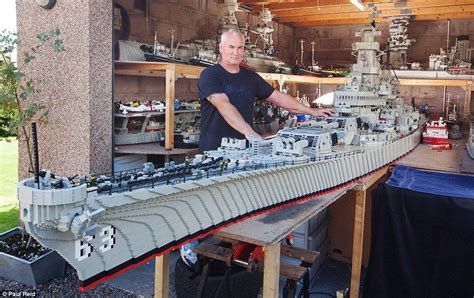 Man spent three years building ‘world’s biggest’ Lego model of warship ...