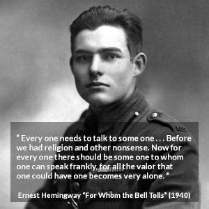 For Whom the Bell Tolls quotes by Ernest Hemingway - Kwize