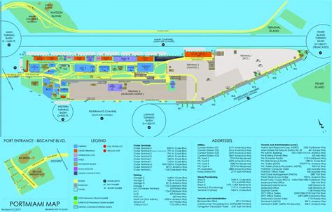 Portmiami - Cruise Terminals - Miami-Dade County - Map Of Carnival Cruise Ports In Florida ...