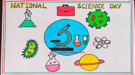 national science day poster drawing art - latest and beautiful 2024 - YouTube