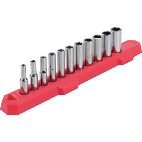 CRAFTSMAN 11-Piece Metric 1/4-in Drive 6-point Deep Socket Set at Lowes.com