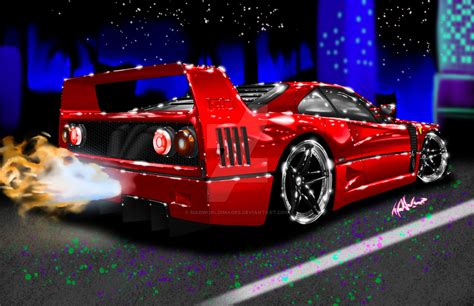 Custom Ferrari F40 by MadWorldImages on DeviantArt