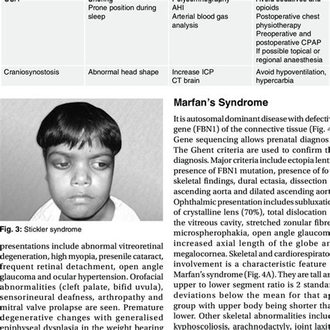 Considerations in Stickler syndrome | Download Scientific Diagram