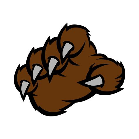 Grizzly bear claw vector illustration 506829 Vector Art at Vecteezy