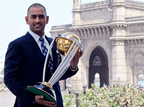 MS Dhoni with All Trophies - India Fantasy