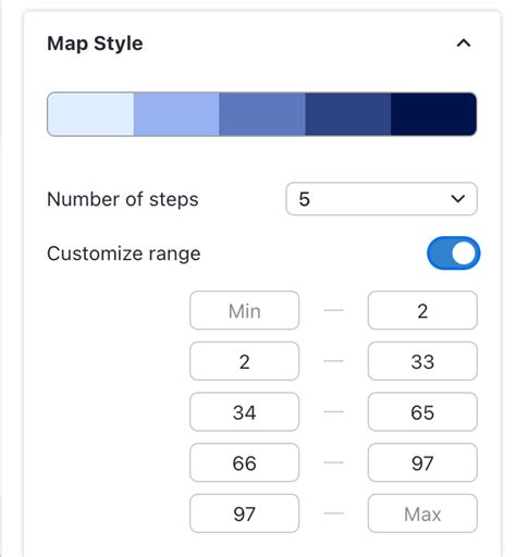 Customizing choropleth map steps and colors – Venngage Knowledge Base