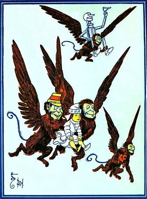 Image of Winged monkeys flying monkeys Wizard of Oz Public Domain Clip Art Photos and Images