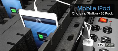 Multiple iPad Mini Charging Station 20 Pack - Multi iPad Charging Cart ...