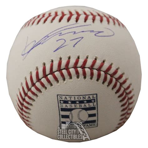 Vladimir Guerrero Sr Autographed Hall of Fame MLB Baseball - JSA ...