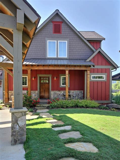 Red Exterior Design Ideas, Remodels & Photos