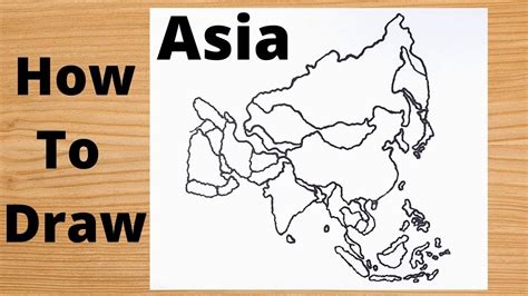 Drawing Asia Continent Map - Step by Step - YouTube