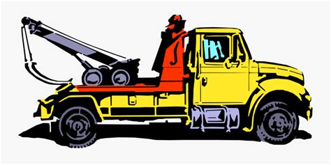 Tow Truck Wrecker Vehicle - Tow Truck Vector Png , Free Transparent Clipart - ClipartKey