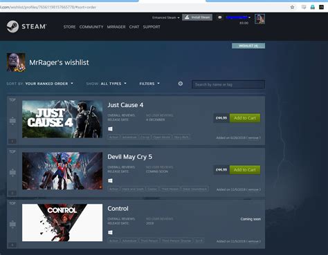 Steam Wishlist issue : r/Steam