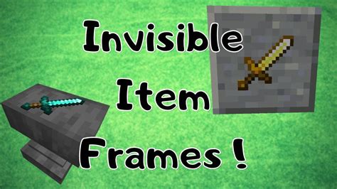 How to Get Invisible Item Frames in Minecraft - YouTube