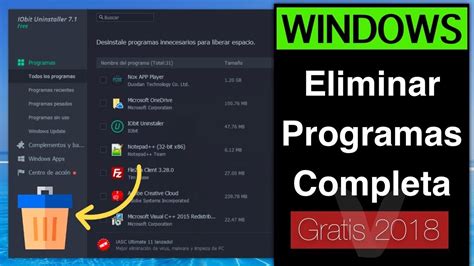 5 Pasos: Eliminar Programas por completo en Windows 2019 (NO se dejan) - YouTube