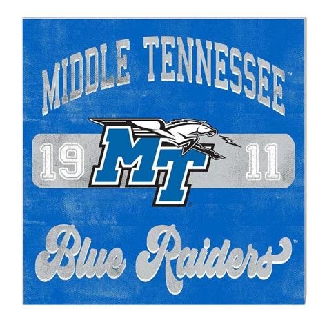 MTSU | MTSU 10"x10" Retro Team Mascot Sign | Alumni Hall