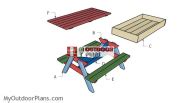 Sandbox Picnic Table Plans | MyOutdoorPlans