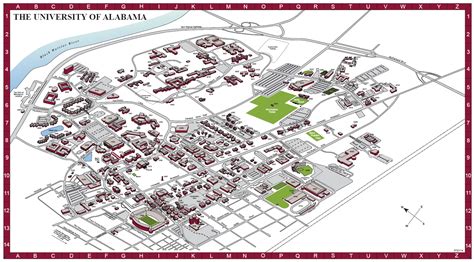 Printable University Of Alabama Campus Map | Images and Photos finder