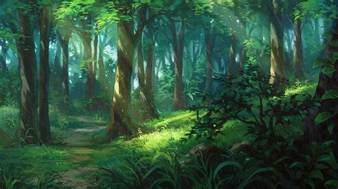 Forest, Dao Dao | Fantasy landscape, Landscape art, Anime scenery