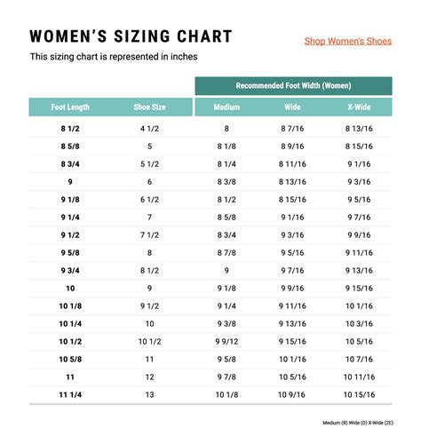 Bake-A-Shoe Sizing Chart Shoe Bakery, 60% OFF