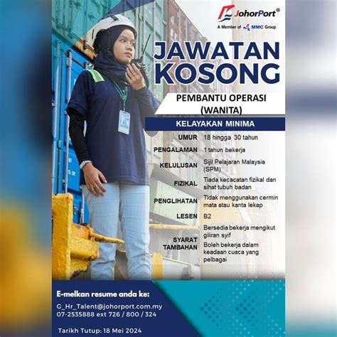 Iklan Jawatan Johor Port Berhad » Jobs Hub