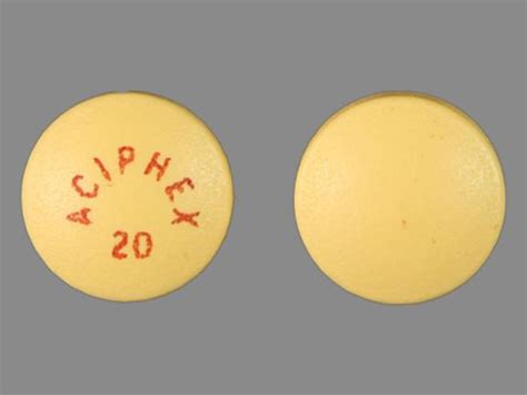 ACIPHEX 20 Pill Images (Yellow / Round)