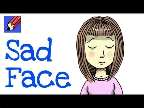 How to Draw a Sad Face Girl Real Easy | Shoo Rayner