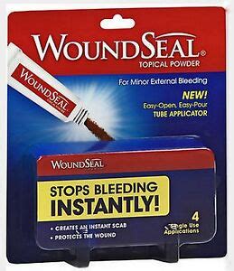 Stop Bleeding Instantly WOUNDSEAL WOUND SEAL 4 Tubes ( 1 package )