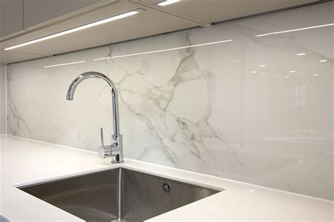 Marble Glass Splashback - Glass Designs