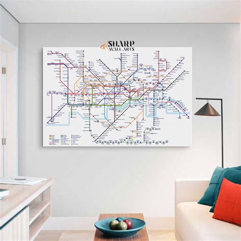 LONDON TUBE MAP Wall Art Canvas Print London Underground Map - Etsy UK