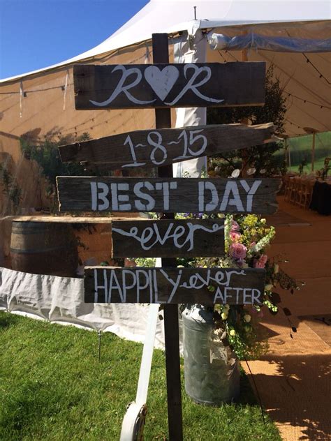 Handmade outdoor wedding sign | Outdoor wedding signs, Wedding signs, Outdoor wedding