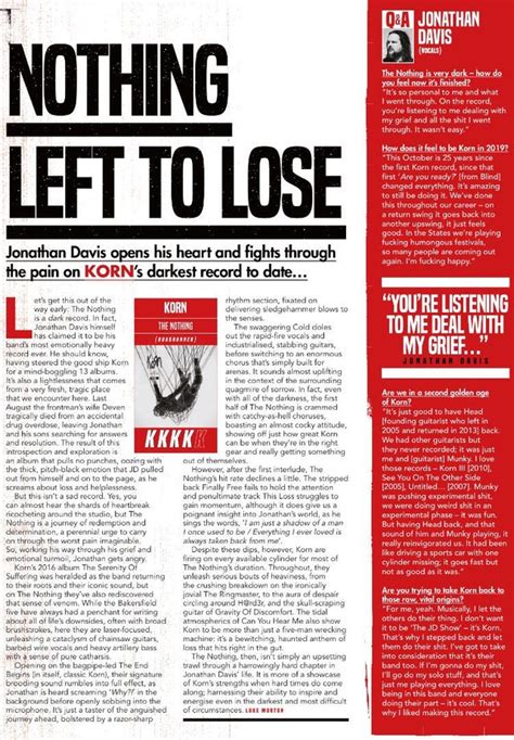 KERRANG The Nothing review : r/Korn