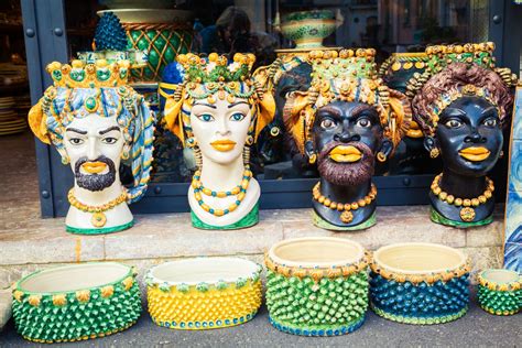 Sicilian Ceramics - Heads of Moors - Antico Sole Italy