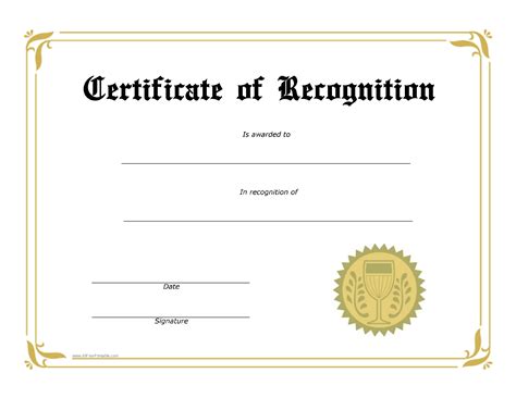 Student Recognition Award Template - How to create a Student Re… | Certificate of recognition ...