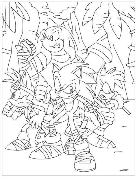 Free Sonic Coloring Pages for Download (PDF) - VerbNow