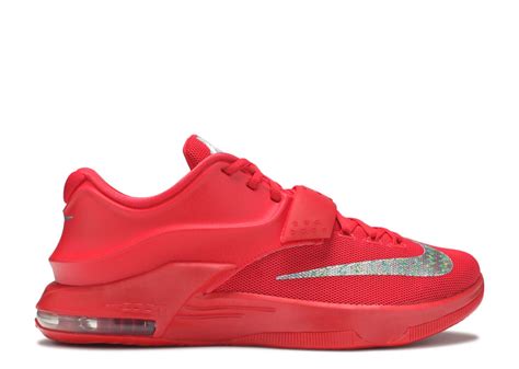 KD 7 'Global Game' - Nike - 653996 660 - action red/metallic silver ...