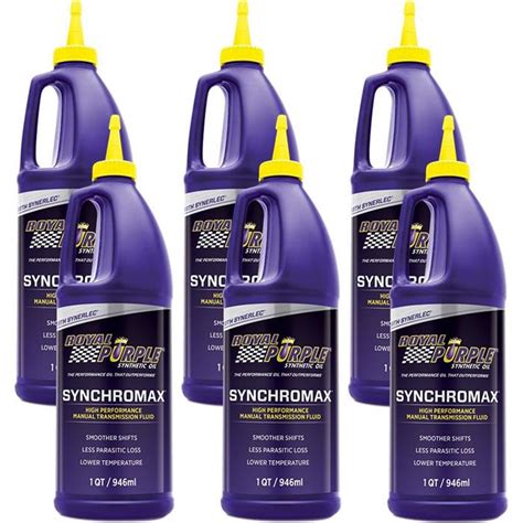 Royal Purple Synchromax Manual Transmission Fluid, 6 Quart Case