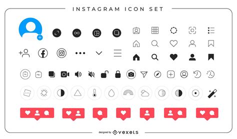 Instagram Icons Complete Pack Vector Download