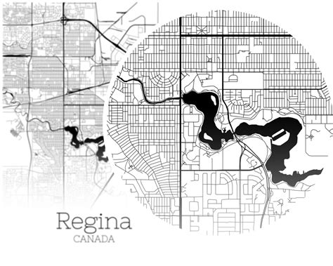 Regina Map INSTANT DOWNLOAD Regina Canada City Map Printable | Etsy