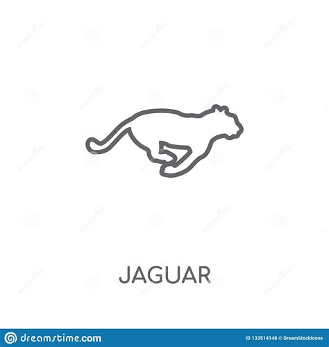 Jaguar Linear Icon. Modern Outline Jaguar Logo Concept on White Stock ...