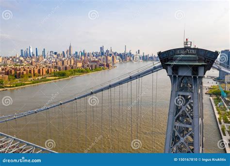 Aerial Close Up View of the George Washington Bridge Editorial Image ...