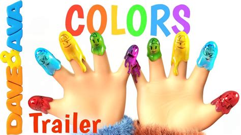 🌈 Finger Family Colors – Trailer | Learn Colors | Nursery Rhymes for Kids from Dave and Ava 🌈 ...