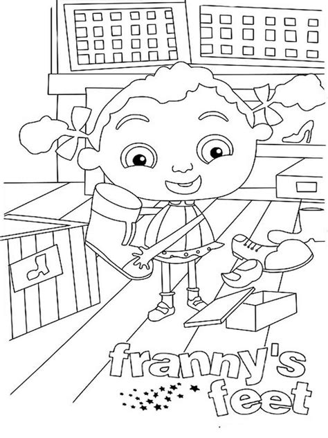 Franny's Feet coloring pages