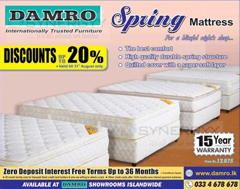 20% Off for Damro Mattress today – SynergyY