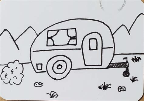 How to Draw a Camper Step by Step - Art by Ro